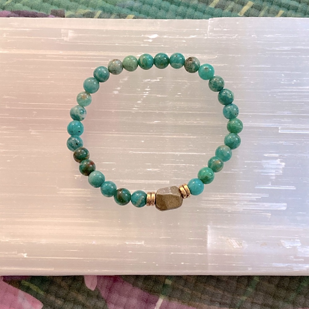 Marie Chavez Russian Amazonite Gemstone Bracelet